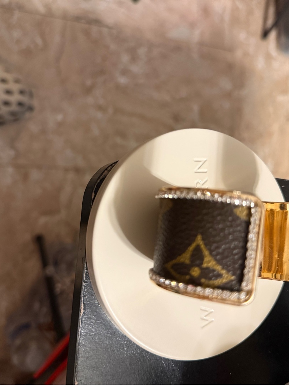 Gold and Brown Designer-Style Wide Cuff Bracelet!!!!